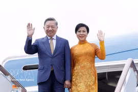 越共中央总书记、国家主席苏林及夫人开始对俄罗斯联邦进行国事访问。图自越通社