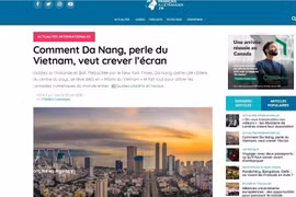 发表于法国电子杂志《海外法国人》（*Journal des Français à l'étranger*）的相关文章。图自越通社 