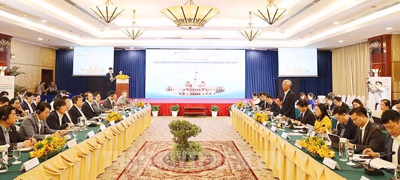 对话会场景。图自胡志明市市委门户网站