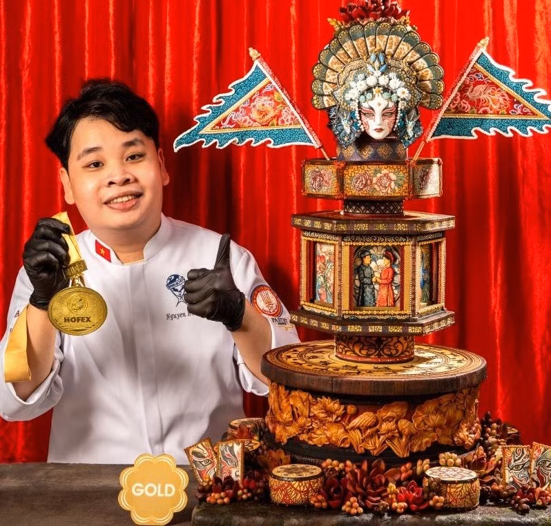 阮有天恩的作品《喜事倍唱》。图自天恩