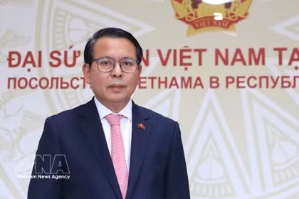 越南驻白俄罗斯大使阮文忠。图自越通社
