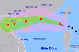 越南多地启动应急预案 全力应对台风“威帕”