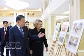苏林会见俄罗斯联邦委员会主席瓦莲京娜·马特维延科