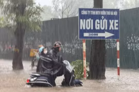 暴雨如注，河内多地严重积水
