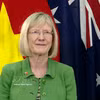 澳大利亚驻越南大使吉莉安·伯德（Gillian Bird）接受越通社记者采访。图自越通社