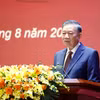 越共中央总书记、国家主席苏林出席第十四届越共中央委员会委员知识更新培训班（第一期）开班仪式并发表指导讲话。图自越通社