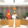 越南政府副总理黎进朱主持召开多次关于规范性法律文件核查情况的会议。越南司法部供图