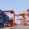 物流活动的发展助力岘港建设在线出口能力。图自越通社