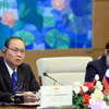 老挝人民革命党中央政治局委员、中央书记处常务书记维莱·拉坎丰（Vilay Lakhamfong）。图自越通社