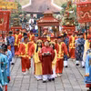 在胡志明市举行的雄王祭祀仪式。图自越通社