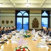 越共中央总书记、国家主席苏林与加拿大总理马克·卡尼举行会谈。图自越通社