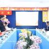韩国仁川红十字会与胡志明市红十字会举行工作会谈。图自越通社