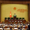 越南第十六届国会第一次非常规会议进入最后一个工作日。图自越通社