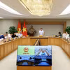 越南政府副总理阮文胜主持召开在越国际金融中心执行委员会第三次会议。投资越通社