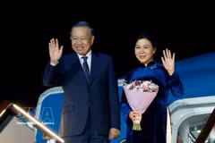 越共中央总书记、国家主席苏林圆满结束对俄罗斯联邦国事访问。图自越通社 