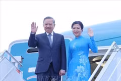 越共中央总书记苏林和夫人圆满结束对白俄罗斯的国事访问。图自越通社