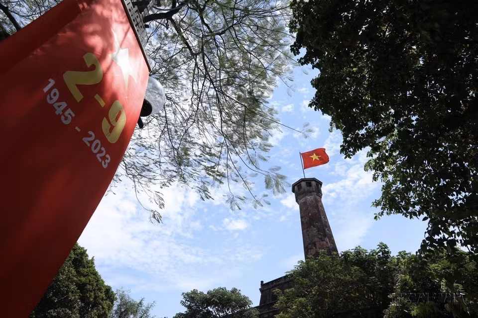 河内旗台——首都的历史象征。图自越通社