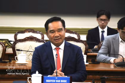 胡志明市人民委员会主席阮文得。图自越通社