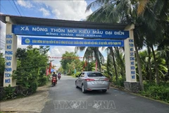达到新农村建设标准的乡份在行政单位调整完成后将达约64%至65%。图自越通社