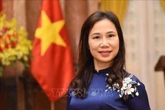越南驻斯里兰卡大使郑氏心。图自越通社