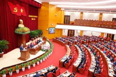 越共十三届十二中全会开幕。图自越通社