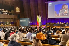 第47届联合国教科文组织世界遗产委员会会议现场。图自越通社