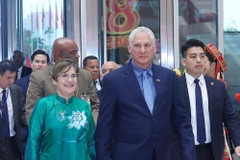 古巴共产党中央委员会第一书记、古巴共和国主席米格尔·迪亚斯-卡内尔·贝穆德斯于8月31日至9月2日对越南进行正式访问。图自越通社
