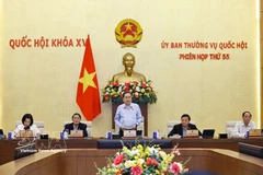 国会主席陈青敏主持国会常务委员会第五十五次会议。图自越通社