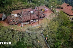 “安子—永严—昆山、劫泊”历史遗迹与风景群的花安寺。图自越通社