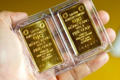 5月9日越南国内黄金价格下调100万越盾。图自互联网