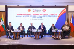 纪念东盟与英国建立对话伙伴关系5周年（2021~2026年）的研讨会现场。图自越通社