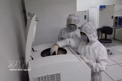 越南科技翰林院材料科学研究所实验室。图自越通社