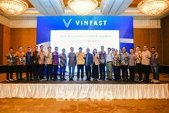 VinFast与印尼金融机构签署电动汽车领域合作协议。图自越通社