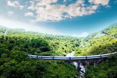 越南铁路旅游已成为深受游客喜爱和选择的旅游产品。图自旅游信息中心