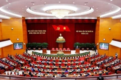 越南共产党第十三届中央委员会第十三次全体会议闭幕。图自越通社