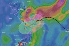 第12号台风逼近 从河静到广义将出现大暴雨。图自越通社