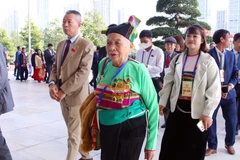 出席大会的代表。图自越通社