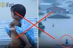 人工智能生成的假消息。图自越通社