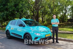 越南GSM公司旗下的纯电动出租车服务Green SM在印尼勿加泗（Bekasi）亮相。图自Bnews