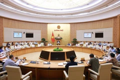2025年8月政府例行会议现场。图自越通社
