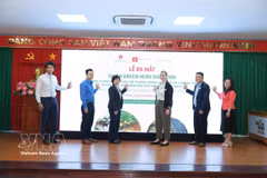 “绿色英雄方案（Green Hero Solution）——越南气候变化适应型农业和粮食系统循环模式”项目启动仪式。图自越通社