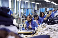纺织企业充分利用EVFTA带来的机会。图自越通社