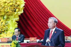 越共中央总书记苏林出席大会并发表指导性讲话。图自越通社