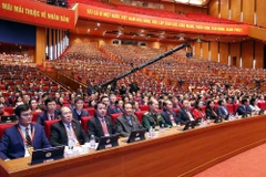 出席越共十四大的代表。图自越通社