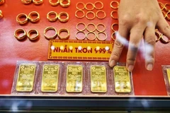 附图：9月11日下午越南国内金条价格下跌100万越盾/两。图自thanhtra.com.vn