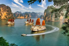 越南下龙湾美景。图自互联网