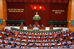 越共第十四届中央委员会第三次全体会议在河内隆重开幕