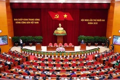 越共第十三届中央委员会第十二次会议闭幕。图自越通社