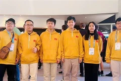 越南国家代表队的6名参赛学生全部获奖。图自越通社