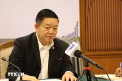 东盟秘书长高金洪博士在活动中发表讲话。图自越通社